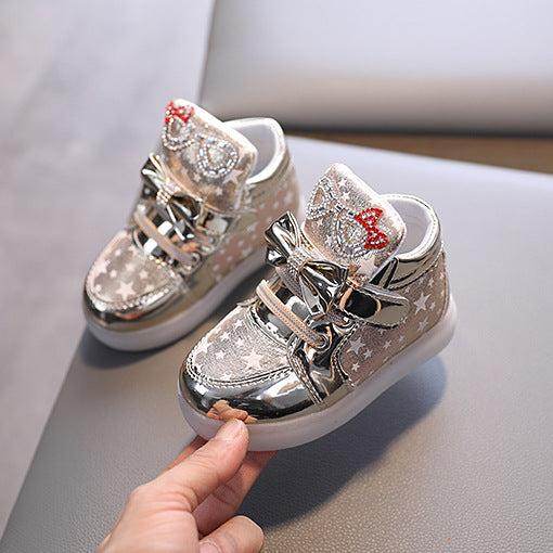 Spring & Autumn Luminous Cartoon Shoes – Breathable Flashing Light Sports Shoes for Boys & Girls - IRRAKIDS