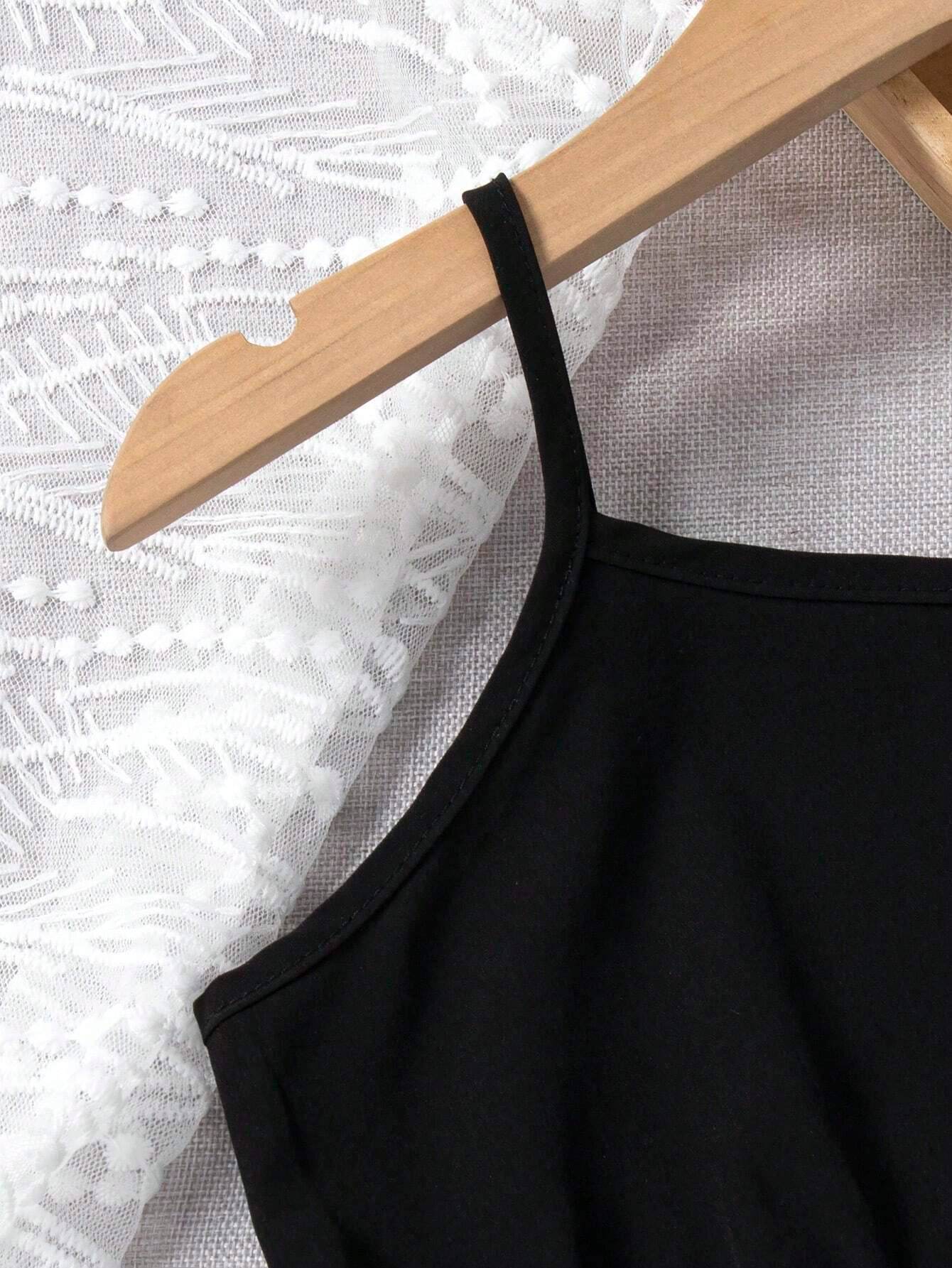 Lace Dreams: A Young Girl's Perspective Mesh Jacket and Slip Dress Ensemble - IRRAKIDS
