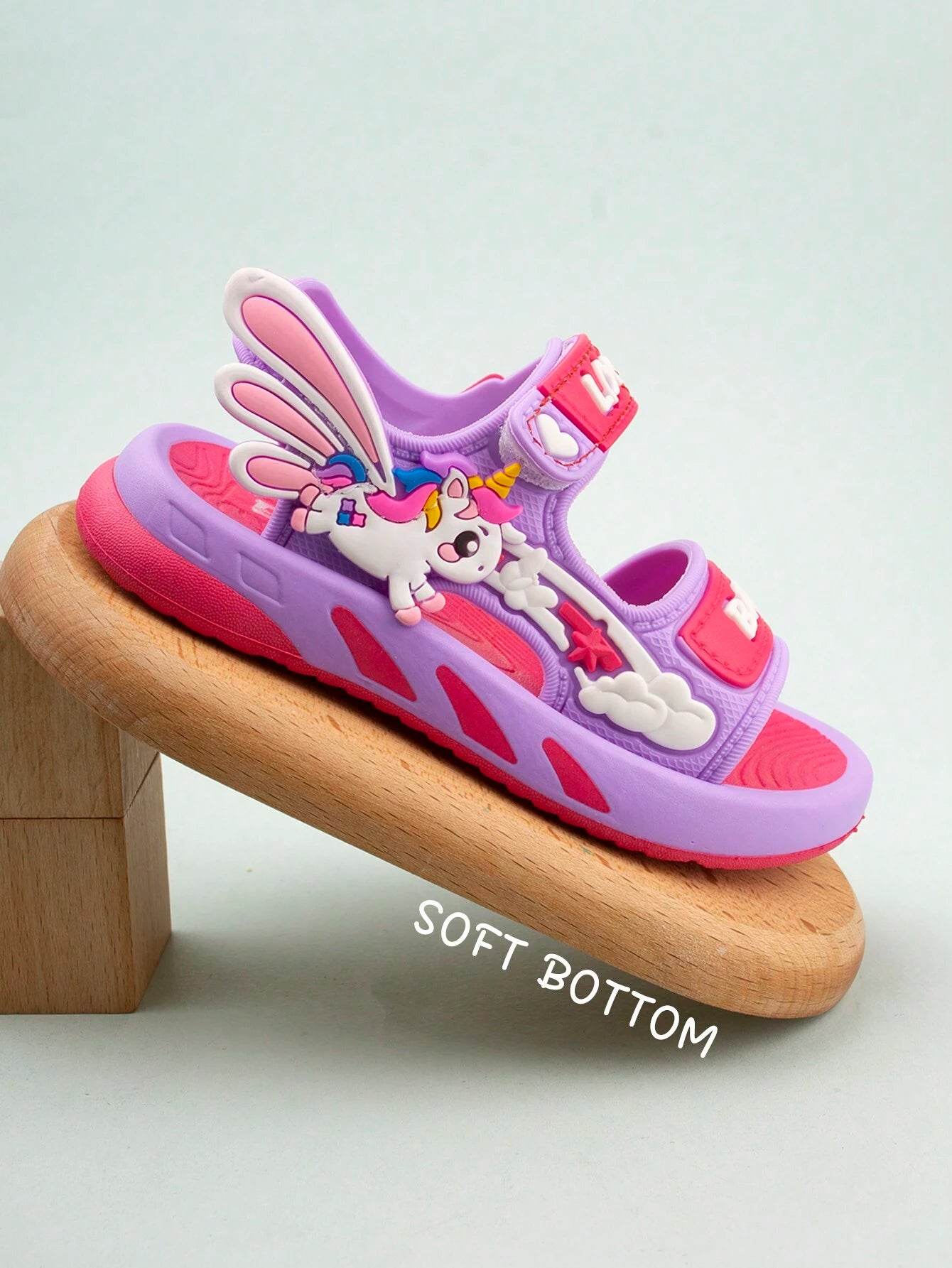 Girls' sandals with cartoon designs. Comfortable and simple summer sandals. - IRRAKIDS