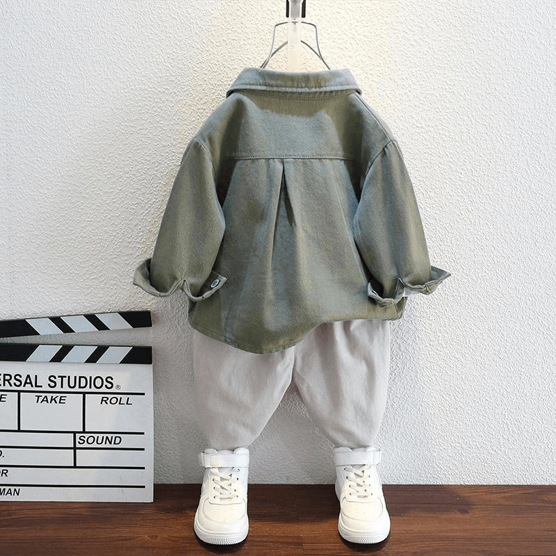 Elevate Your Little Man's Style with our 3pcs 2025 Trendy Autumn Suits - IRRAKIDS