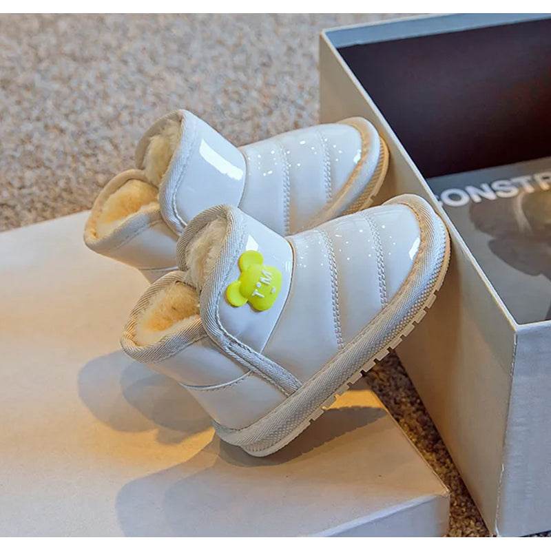 Cozy girls Boots: Plush Lined, Perfect for Boys and Girls, Soft-Soled Winter Shoes - IRRAKIDS