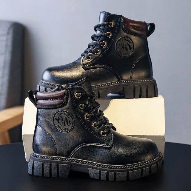 Ultimate Comfort and Durability: Khaki Kids' Low Tube Zipper Boots for Boys and Girls - IRRAKIDS