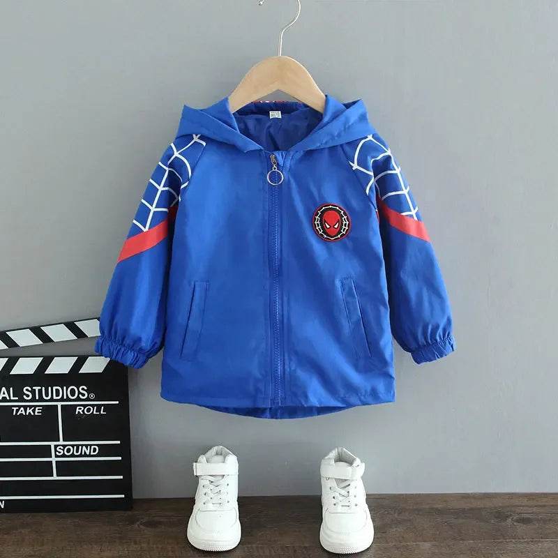 High quality winter Boys Cartoon spider-man Jacket - IRRAKIDS