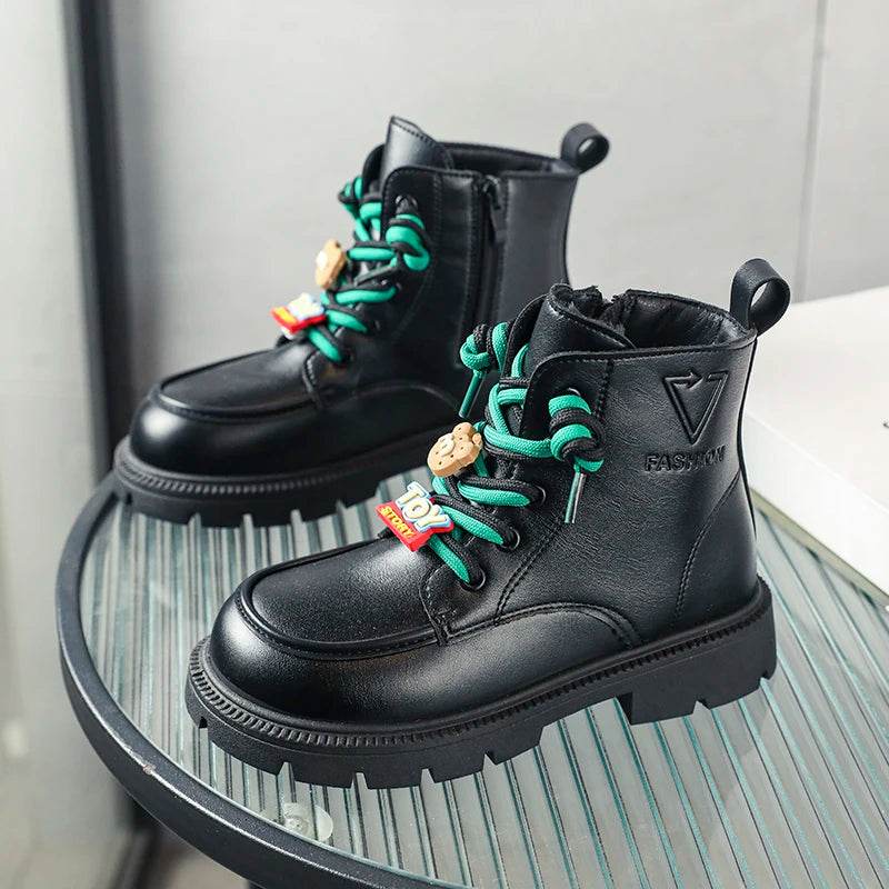Charming English-Style Short Boots for Stylish Kids - Perfect Fall Footwear for Boys and Girls - IRRAKIDS