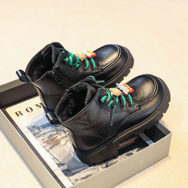 Charming English-Style Short Boots for Stylish Kids - Perfect Fall Footwear for Boys and Girls - IRRAKIDS