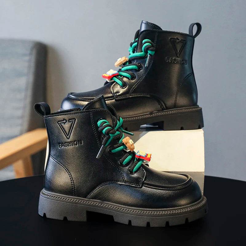 Charming English-Style Short Boots for Stylish Kids - Perfect Fall Footwear for Boys and Girls - IRRAKIDS