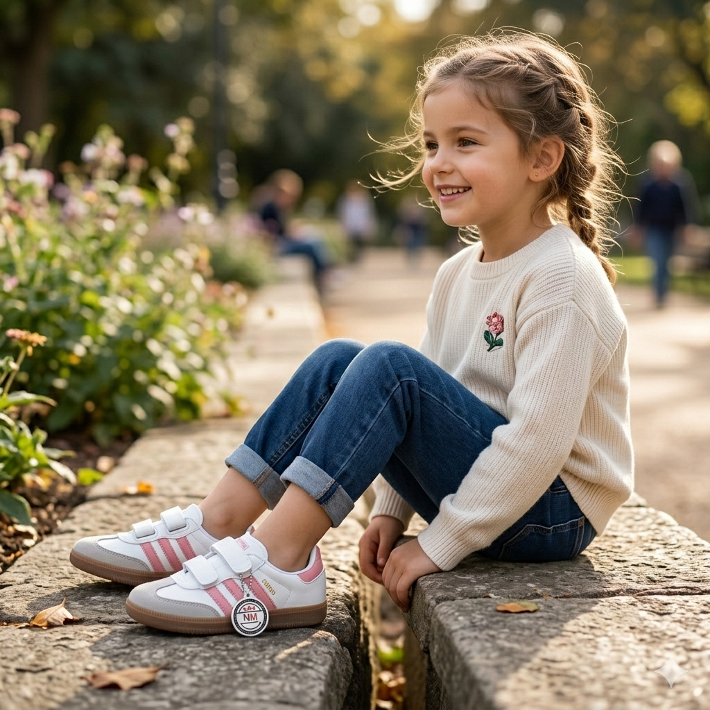 أحذية رياضية كاجوال للأطفال للجنسين مزودة بأشرطة - أحذية يومية مانعة للانزلاق