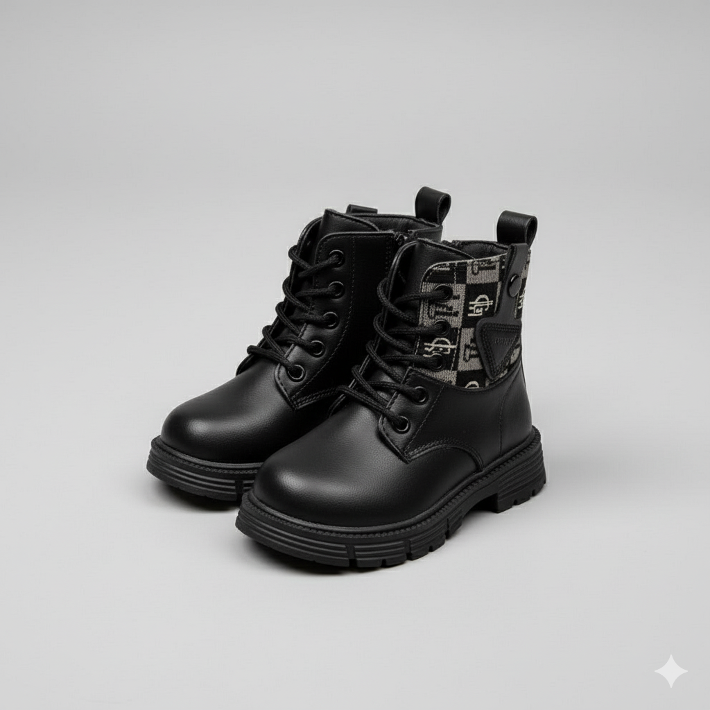 Boys' Boots with Lug Grip & Heel Pull Tab