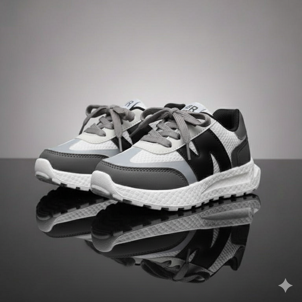 حذاء رياضي عصري للأطفال مصنوع من مواد عالية الجودة - مريح وخفيف الوزن للمشي واللعب