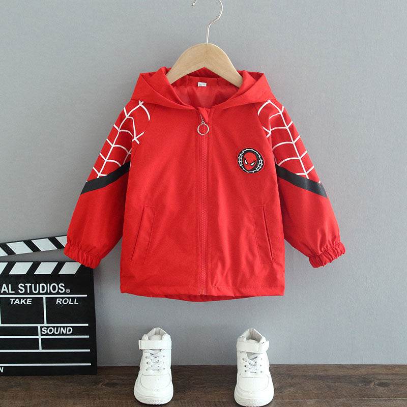 High quality winter Boys Cartoon spider-man Jacket - IRRAKIDS
