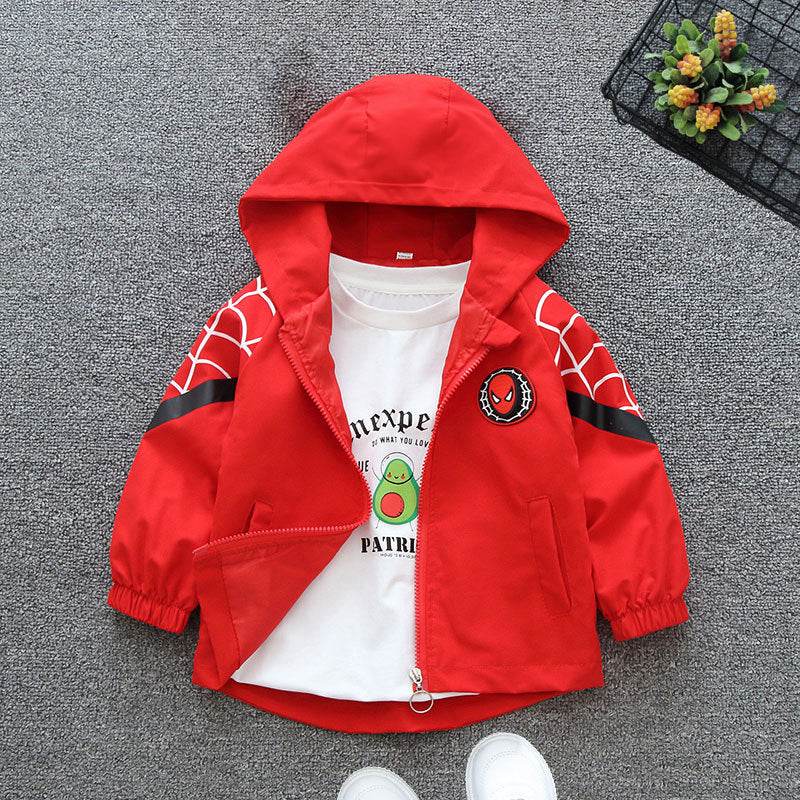 High quality winter Boys Cartoon spider-man Jacket - IRRAKIDS