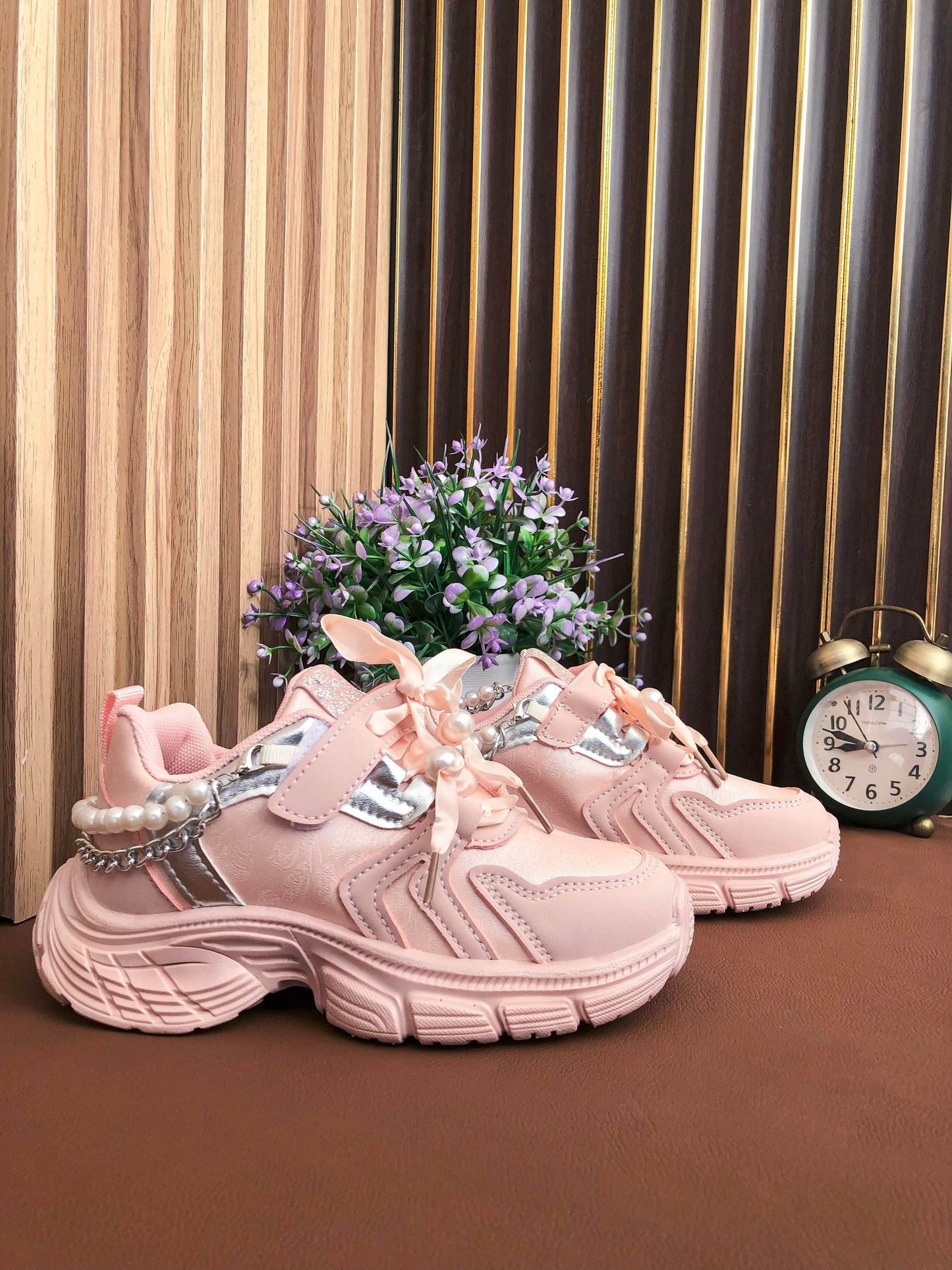 Step Into Charmed Comfort with Our Chic Ribbon Laces Sneakers. - IRRAKIDS