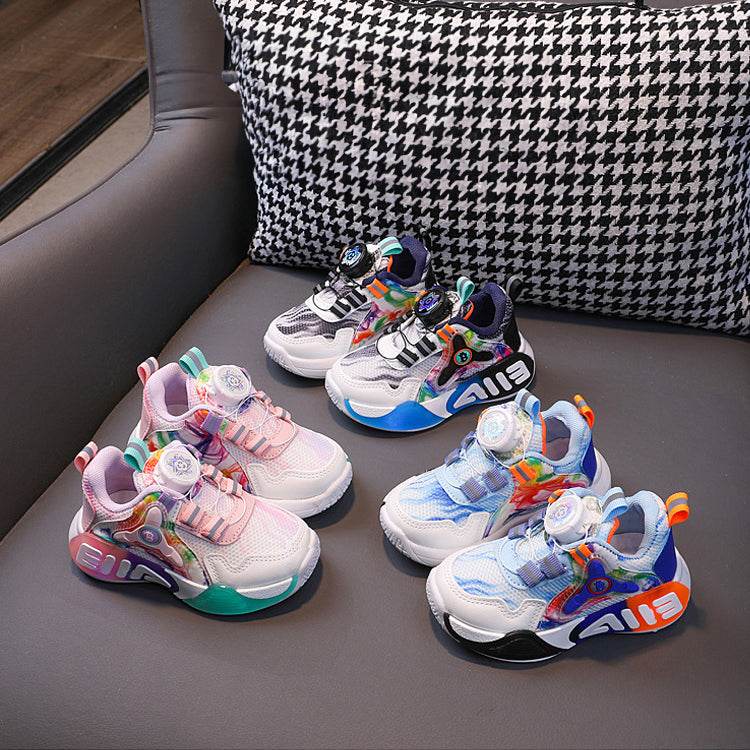 Summertide Sporty Unisex durable kids shoes with rotating button - IRRAKIDS