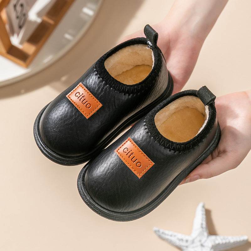 Cozy Kids' Plush Cotton Slippers - Winter Ready, Non-slip & Waterproof! - IRRAKIDS