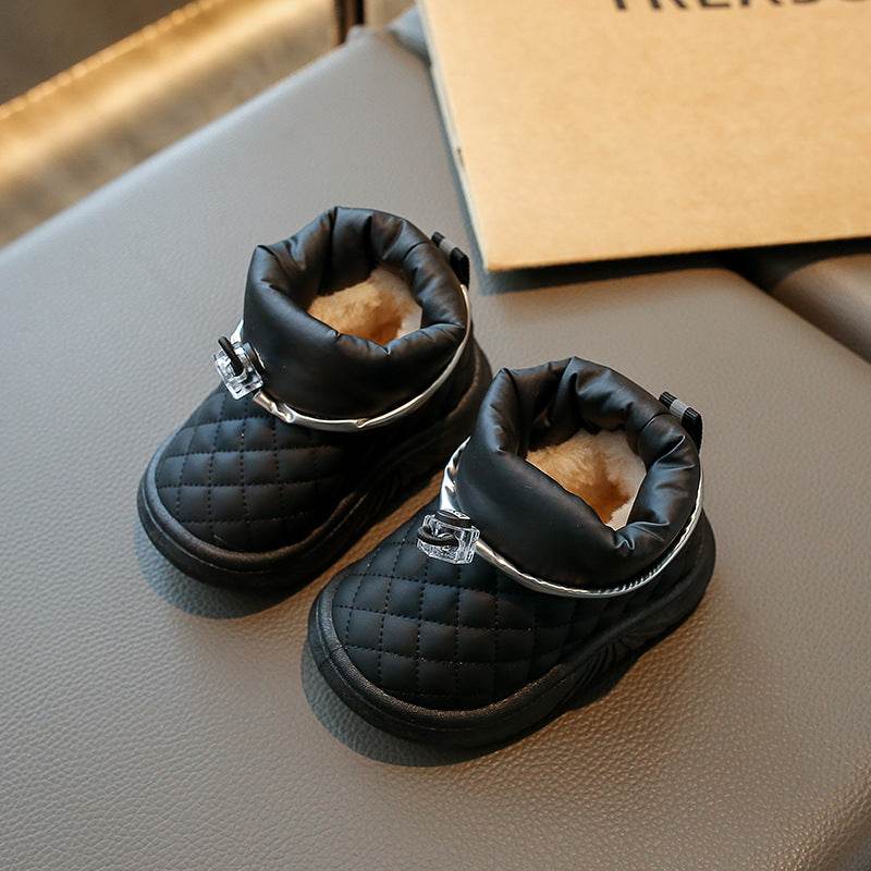 Treaso 2024 Autumn/Winter Children's Snow Boots: Warm, Plush, and Non-Slip for Indoor and Outdoor Play - IRRAKIDS