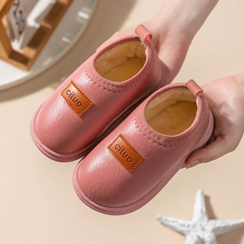 Cozy Kids' Plush Cotton Slippers - Winter Ready, Non-slip & Waterproof! - IRRAKIDS