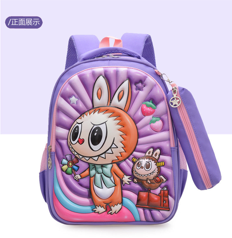 Sac à dos d'école pour enfants Labubu 2025 – Sac d'école coréen grande capacité pour garçons et filles, maternelle et primaire