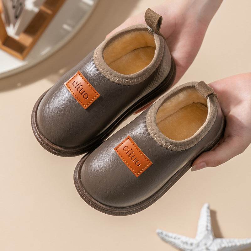 Cozy Kids' Plush Cotton Slippers - Winter Ready, Non-slip & Waterproof! - IRRAKIDS