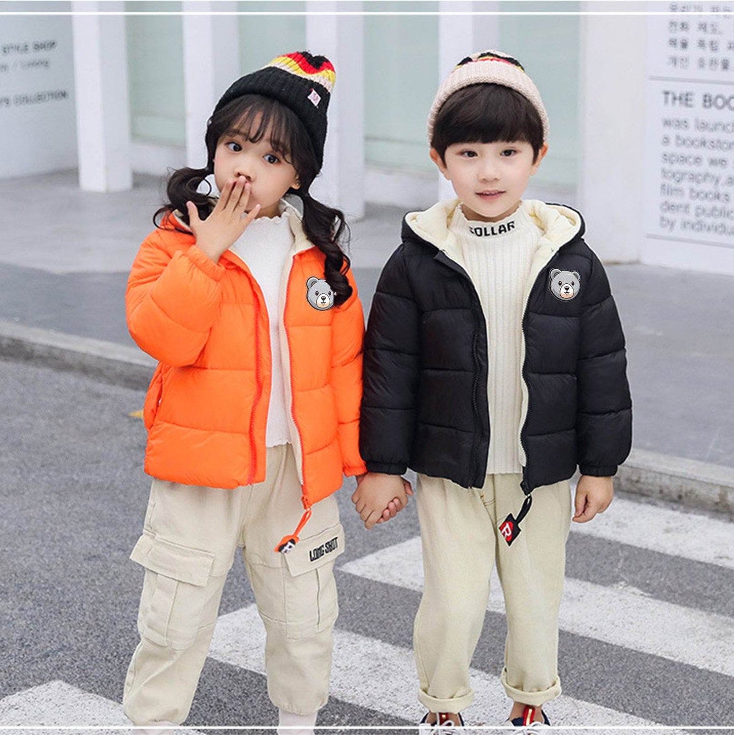 Cozy Kids' Hooded Winter Cotton Jacket - IRRAKIDS