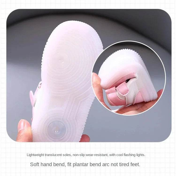 Soft walking shoes with led light for toddler boys and girls. - IRRAKIDS