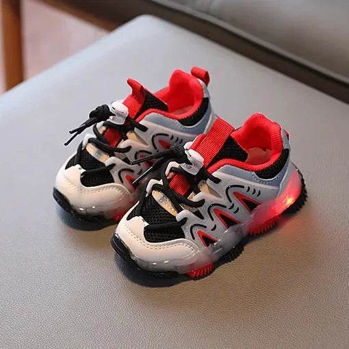 Unisex sports shoes with LED lighting. Soft, non-slip sole. - IRRAKIDS