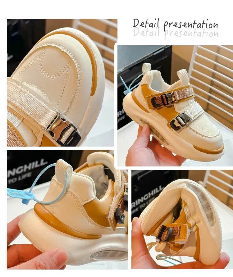 Premium Air-Infused Kids' Sneakers: Waterproof, Non-Slip, and Stylish Casual Sport Shoes for Boys - IRRAKIDS