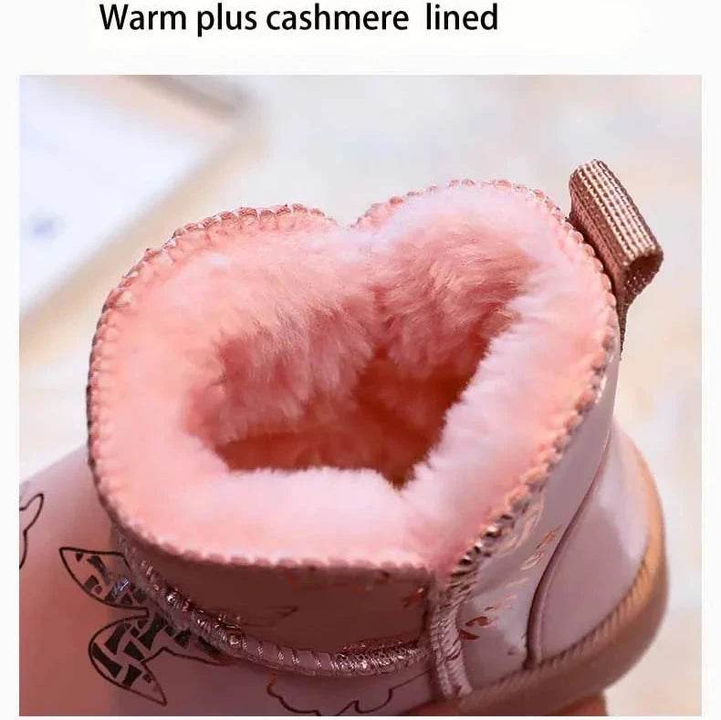 Adorable Boots for Kids – Plush Cartoon Design, Warm & Cozy for Girls. - IRRAKIDS