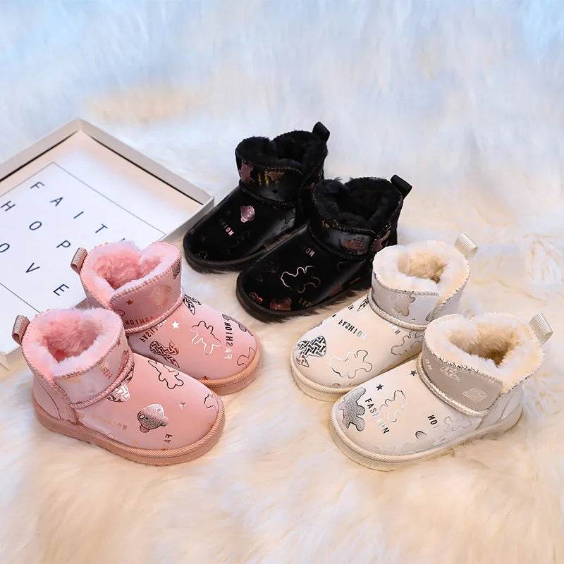 Adorable Boots for Kids – Plush Cartoon Design, Warm & Cozy for Girls. - IRRAKIDS