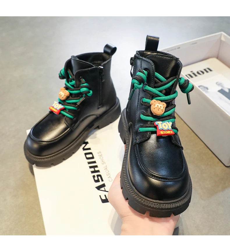 Charming English-Style Short Boots for Stylish Kids - Perfect Fall Footwear for Boys and Girls - IRRAKIDS