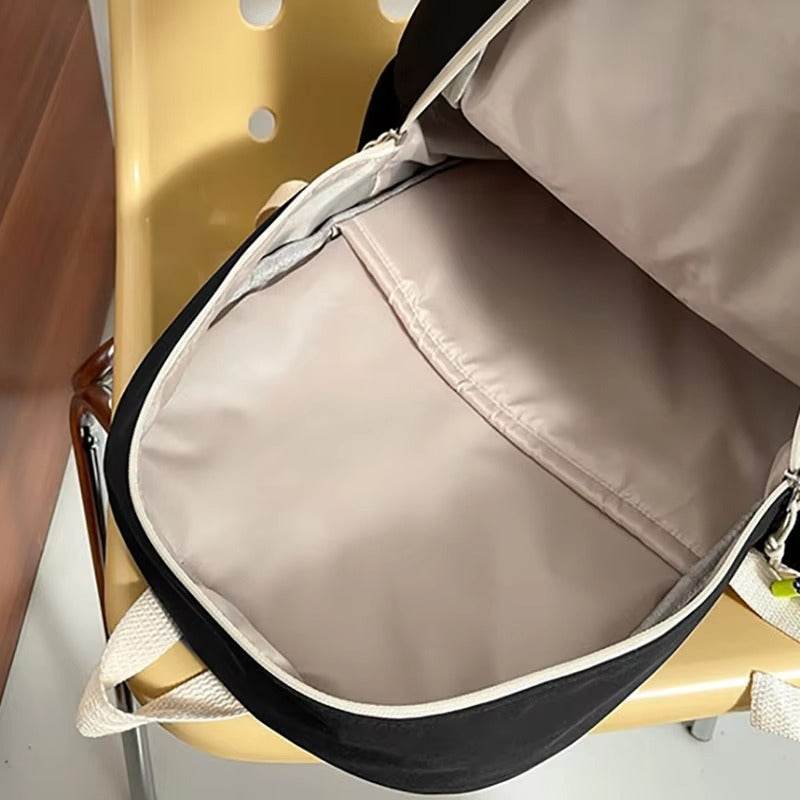 Korean Style Multi-Pocket Backpacks for Girls and boys, Embroidered Bear Waterproof School Bags - IRRAKIDS