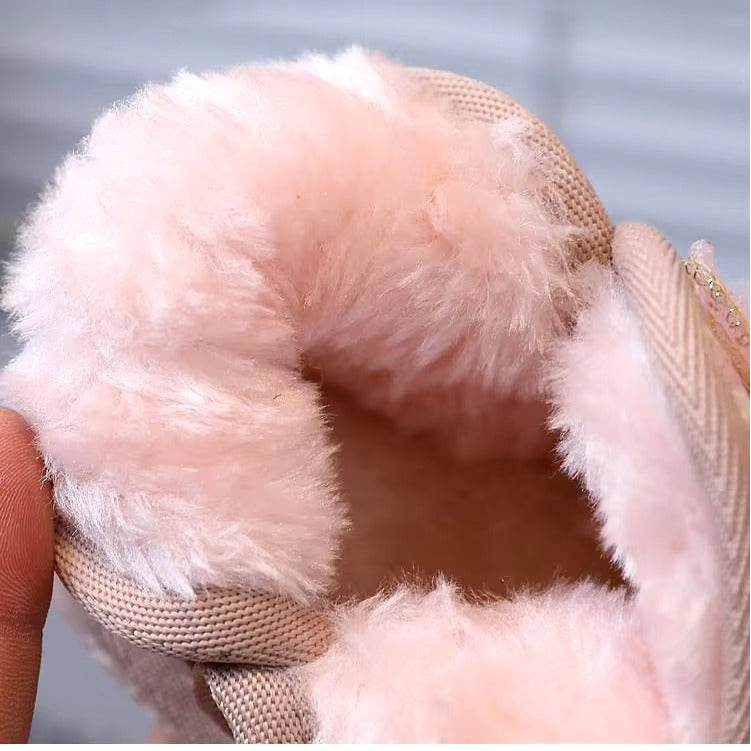 Elegant girls shoes with shiny pearl bow - IRRAKIDS