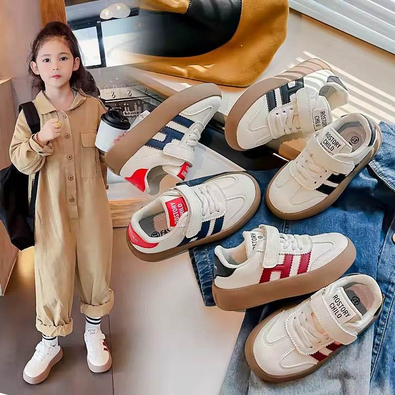 Stylish and comfortable unisex shoe, with great flexibility and a practical design with Velcro strap. - IRRAKIDS