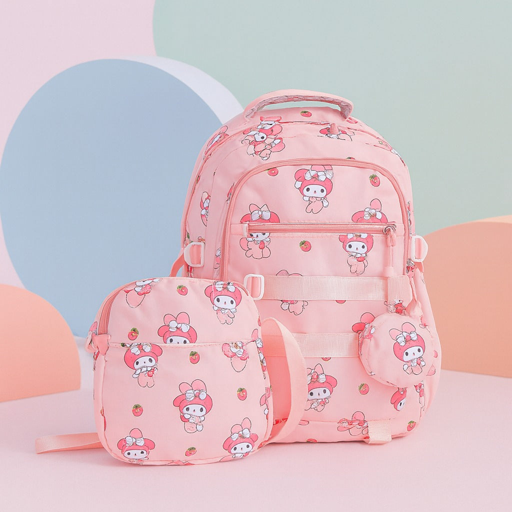 3-piece school bags for girls - suitable for primary and secondary school