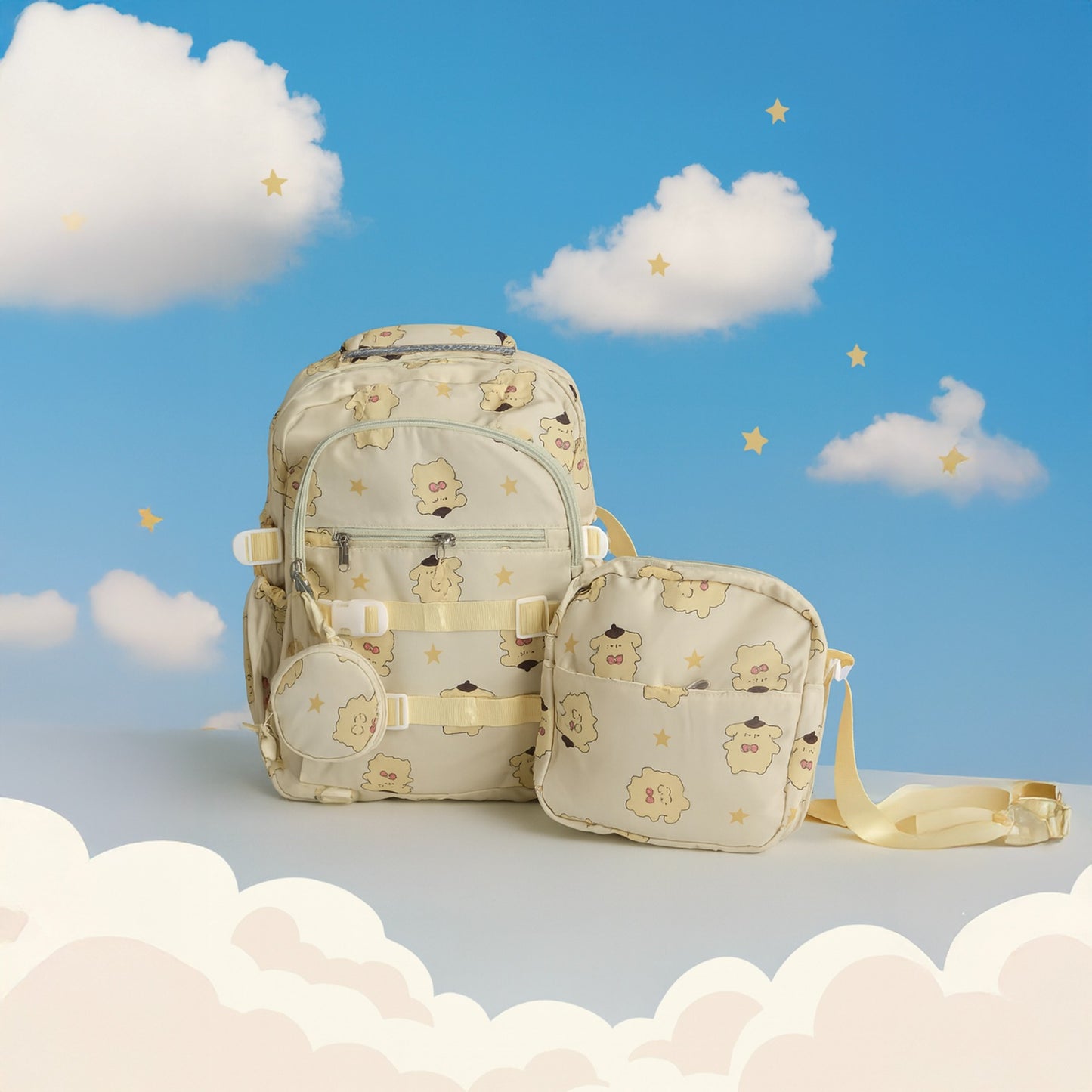 3-piece school bags for girls - suitable for primary and secondary school