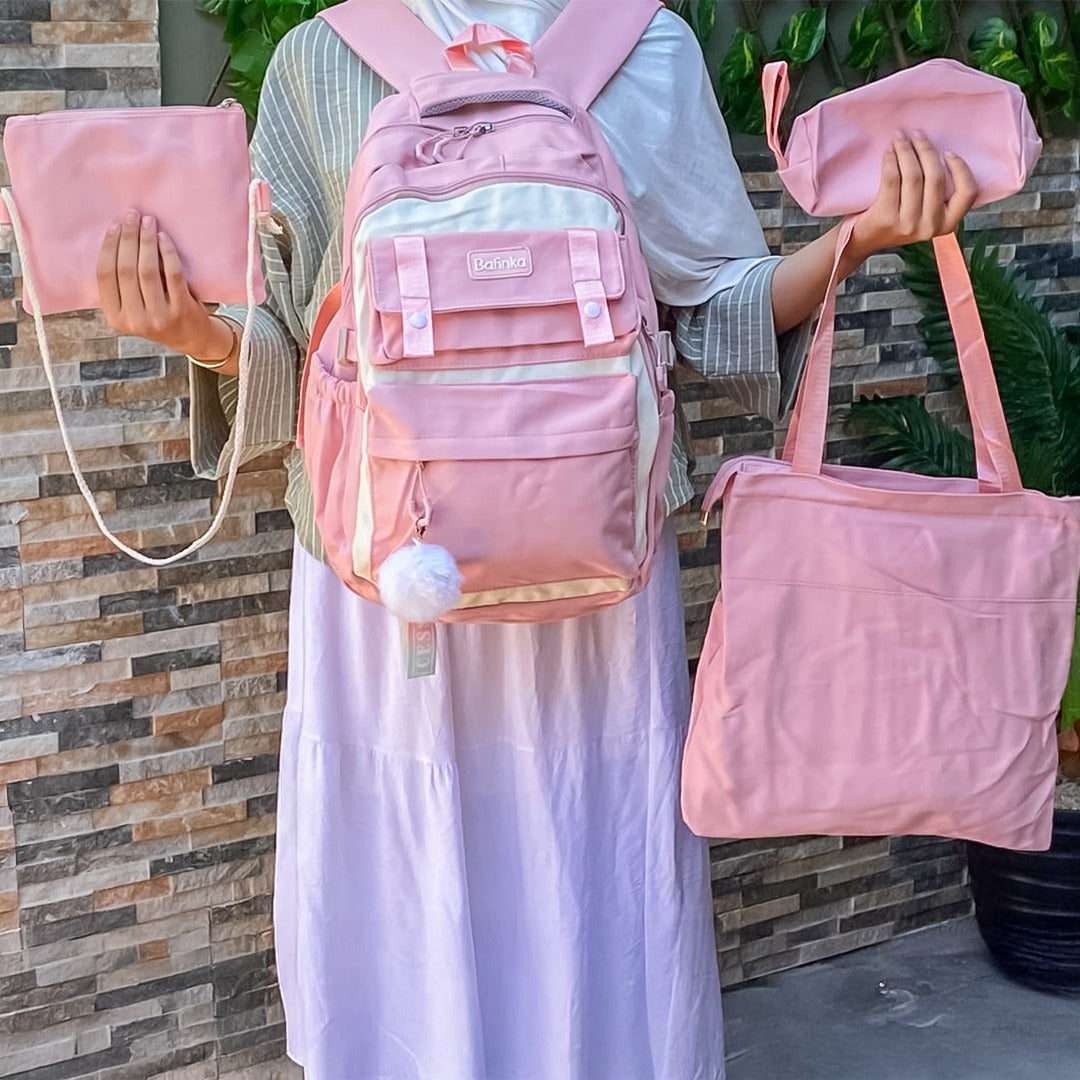 🎒 5-in-1 Multifunctional School Backpack Set – Stylish & Practical