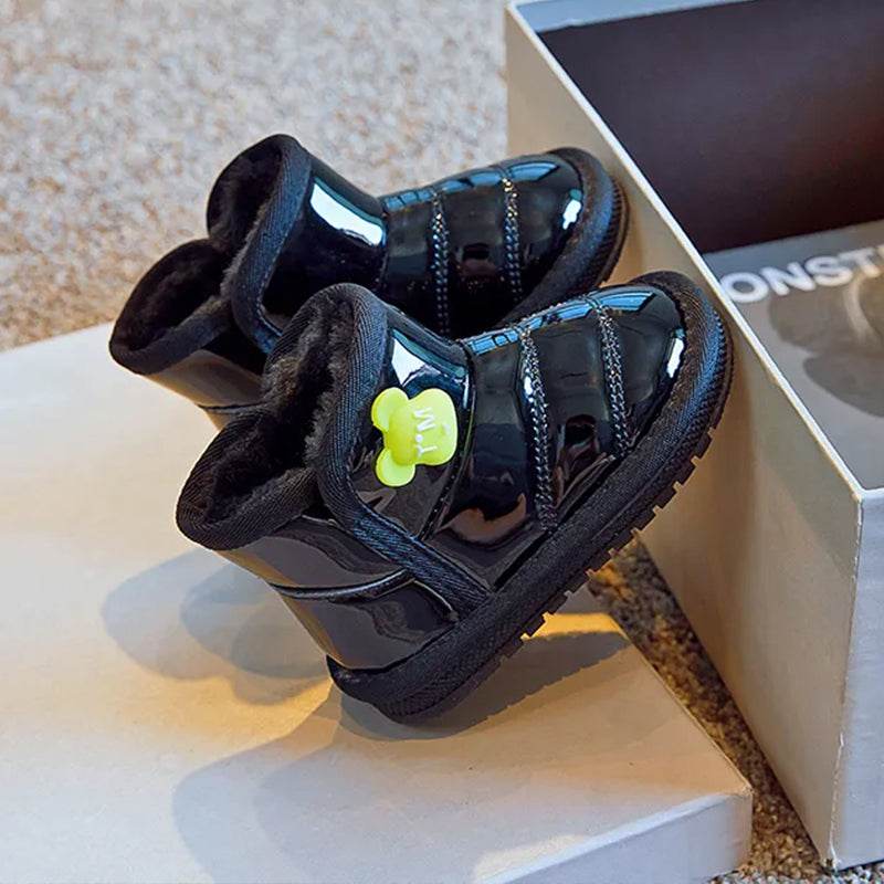 Cozy girls Boots: Plush Lined, Perfect for Boys and Girls, Soft-Soled Winter Shoes - IRRAKIDS