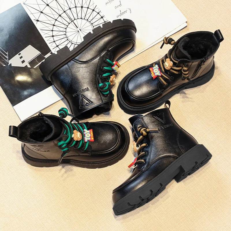 Charming English-Style Short Boots for Stylish Kids - Perfect Fall Footwear for Boys and Girls - IRRAKIDS
