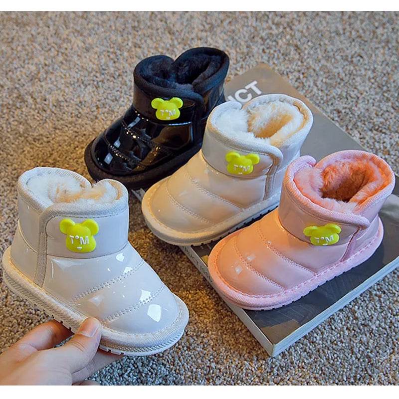 Cozy girls Boots: Plush Lined, Perfect for Boys and Girls, Soft-Soled Winter Shoes - IRRAKIDS