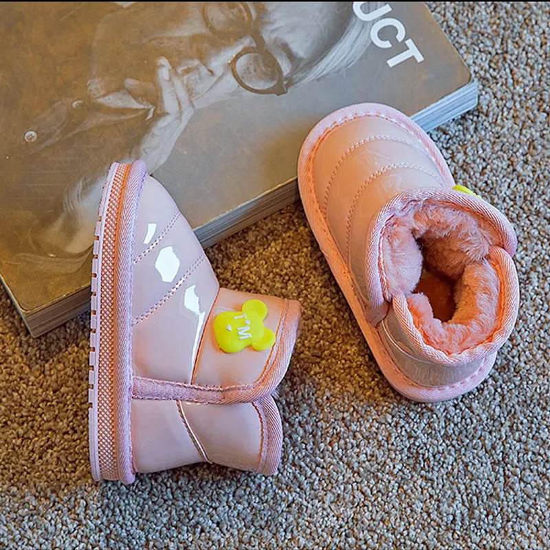 Cozy girls Boots: Plush Lined, Perfect for Boys and Girls, Soft-Soled Winter Shoes - IRRAKIDS