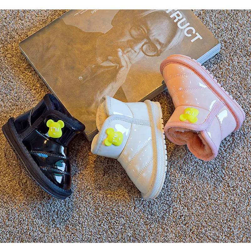 Cozy girls Boots: Plush Lined, Perfect for Boys and Girls, Soft-Soled Winter Shoes - IRRAKIDS