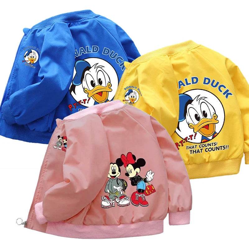 Boys Girls Cartoon Mickey Mouse Jacket - IRRAKIDS
