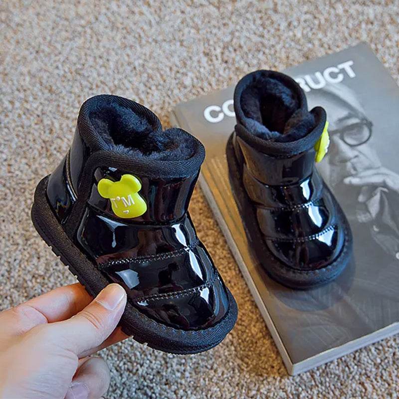 Cozy girls Boots: Plush Lined, Perfect for Boys and Girls, Soft-Soled Winter Shoes - IRRAKIDS