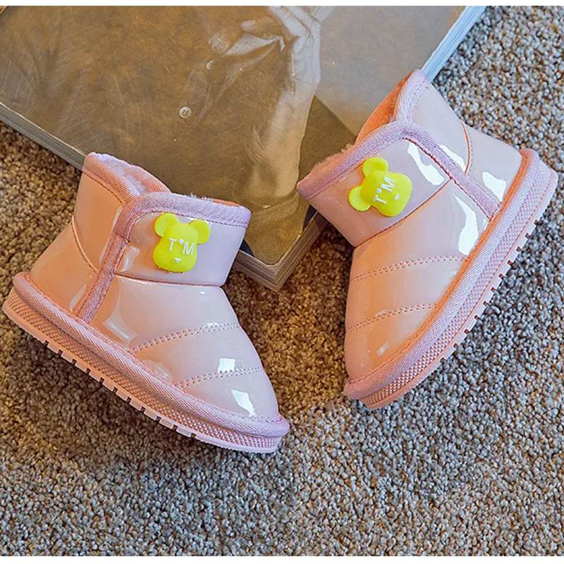 Cozy girls Boots: Plush Lined, Perfect for Boys and Girls, Soft-Soled Winter Shoes - IRRAKIDS