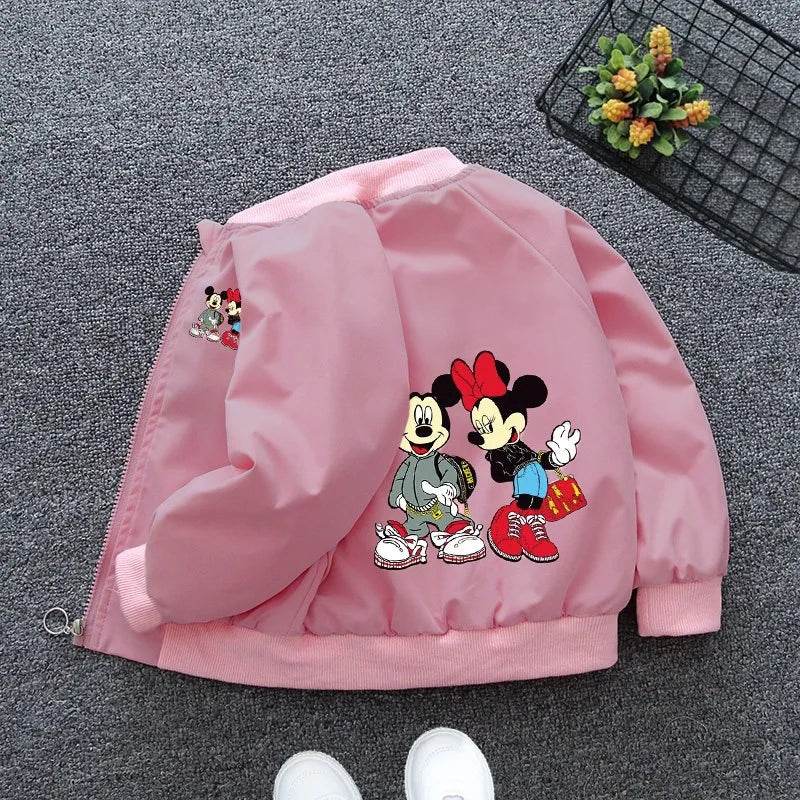 Boys Girls Cartoon Mickey Mouse Jacket - IRRAKIDS
