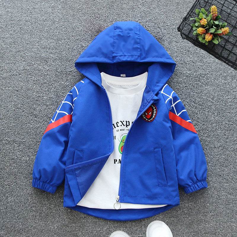 High quality winter Boys Cartoon spider-man Jacket - IRRAKIDS