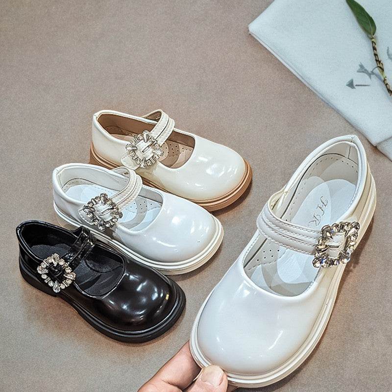 Sleek and Stylish: Glossy Leather Shoes for Fashionable Girls - IRRAKIDS