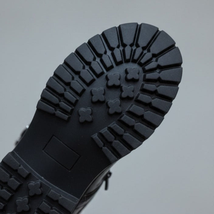 Girls' Lace-Up Butterfly Combat Boots — Product image: