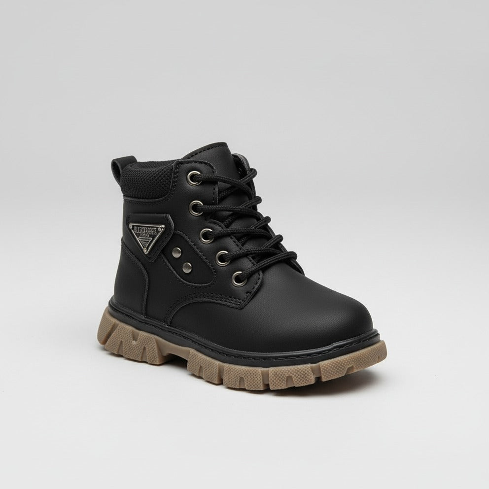 Boys' Rugged Lace-Up Ankle Boots — Product image: