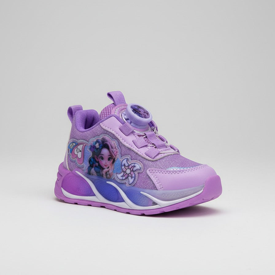 Girls’ Glitter Princess Graphic Sneakers — Product image: