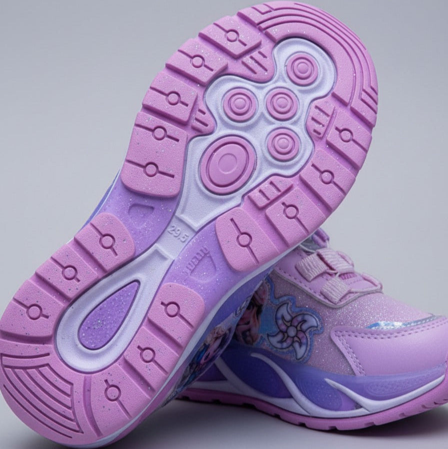 Girls’ Glitter Princess Graphic Sneakers — Product image: